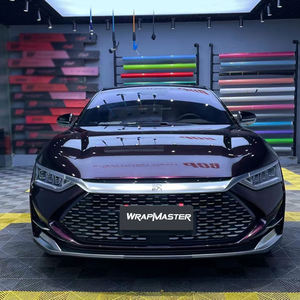 WRAPMASTER 1.52*17m Film de protection UV avec revêtement PET changeant de couleur sans bulles Ghost Midnight Red pour voiture - Product Image 4