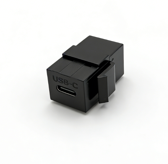 Premium Type-C Female to Female Keystone Module Adapter, USB-C Female to Female Panel Mount Coupler Connector