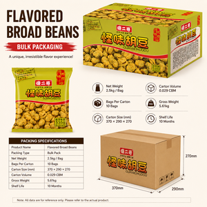 Snacks de Habas Crujientes con Sabor OEM, Habas Dulces y Picantes Listas para Comer - Product Image 4