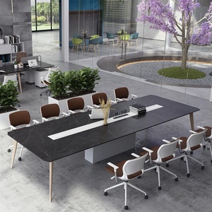 Muebles Comerciales Modernos Space Collocation, Mesa de Conferencia de Oficina de Madera MDF y Melamina para Sala de Juntas - Product Image 3