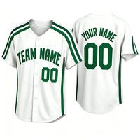 Maßgeschneidertes Baseball-Trikot Charmantes Rosa Grundton mit Orchideen-Streifen OEM POD Individueller Teamname und Nummer Herren-Sportbekleidung