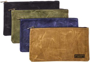 Sac à outils en toile cirée robuste et polyvalent, avec fermeture éclair, petite pochette de rangement portable, organisateur de matériel extérieur durable - Product Image 4