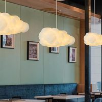 Lustre nuage moderne, luminaire suspendu moelleux, abat-jour blanc pour enfants, filles, chambre d'enfant, salon