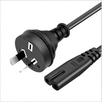 SAA de alta calidad, cable de alimentación AU de 3 pines, goma negra, 3*0,75mm, para cable de ordenador, electrónica de consumo, alta calidad