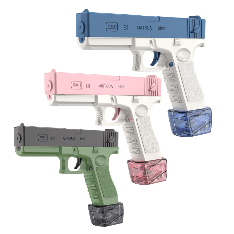 QS 2023 новые горячие летние игрушки для улицы пластиковый пистолет водяной электрический пистолет автоматический мощный полностью Электрический поглощающий водяной пистолет