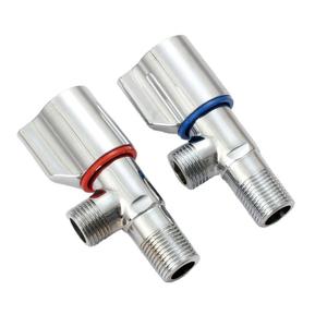 วาล์วเหล็กกล้าไร้สนิม Crane Crown แบบมุมฉาก ขนาด 1/2 นิ้ว เกลียวตัวผู้ วาล์วสามทางสำหรับเครื่องทำน้ำอุ่น - Product Image 1