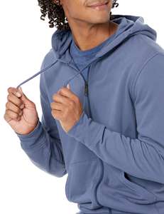 Meilleure vente de sweat à capuche athlétique pour homme élégant avec fermeture éclair et poche logo personnalisé broderie tissu épais chaud pour la saison d'automne - Product Image 3