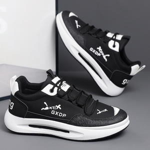 Zapatos de Hombre Primavera/Verano 2026, Nuevo Estilo, Suela Suave, Cuero y Malla, Modernos, Ligeros, Transpirables, con Cordones, de Caña Baja, Sencillos e Informales - Product Image 3