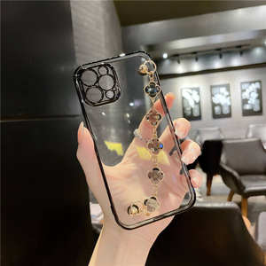 נשים בנות שרשרת חמודה פנינה רצועה קרוסדרסינג נייד צמיד טלפון מקרה עבור <span class=keywords><strong>iPhone</strong></span> 14 15 13 12 11 xxxs 8 סדרה פרו מקסימום - Product Image 5