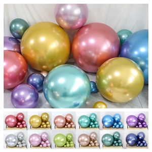 Ballons en latex chromés épais en gros, or, argent, <span class=keywords><strong>champagne</strong></span>, 12 pouces, pour la décoration de fête d'anniversaire - Product Image 3
