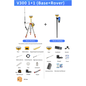 Nuevo 2025: Dron de segunda mano Hi Target V300 Base, barato, con instrumento de topografía Glonass, equipo GNSS RTK GPS - Product Image 5