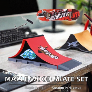 <span class=keywords><strong>Mini</strong></span> <span class=keywords><strong>rampe</strong></span> de skateboard pour doigts, ensemble de pièces pour skatepark Tech Deck, accessoires d'entraînement pour fingerboard, jouets <span class=keywords><strong>avec</strong></span> roues de rechange et outils - Product Image 2