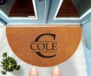 Noix de coco extérieur demi-rond lune semi-cercle coco paillasson paillasson - Product Image 3