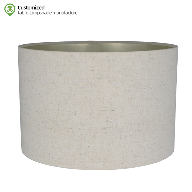 Hot Selling Handmade Modern Linen Metal & PVC Powder-Coated Finish Eco-Friendly Hanging Light Cover Ceiling Lamp Shade