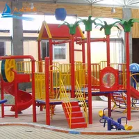 子供新しいスタイルの屋内遊び場子供ホット販売多機能おもちゃ安いカラフルなFRPスライドキッズウォーターハウス