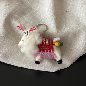 बैलेटिंग ऊन सुई को लगा ऊंट भेड़ घोड़े के कुत्ते को कीचेन बैग सजावट के लिए जातीय शैली कार सजावट - Product Image 4