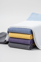 Chaussettes de compression professionnelles antidérapantes de luxe à tube long pour yoga, pilates, sport et danse, rayées et tricotées