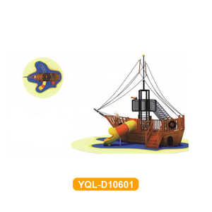 Produits du parc d'attractions aire de jeux en bois bateau de Pirate aire de jeux en bois pour enfants - Product Image 4