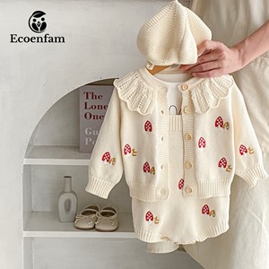 Ecoenfam – <span class=keywords><strong>Cardigan</strong></span> tricoté pour garçon de 0 à 3 ans, pull brodé à manches longues pour nouveau-né, vêtements en coton pour bébés filles - Product Image 2