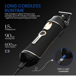 PRITECH Nouveau Kit de Toilettage 3-en-1 Lavable et Rechargeable Sans Fil pour Hommes : Rasoir, Tondeuse <span class=keywords><strong>à</strong></span> Barbe et Tondeuse Nez-Poils - Product Image 4