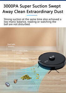 GEERLEPOL V8 Robot aspirador inteligente eléctrico de succión fuerte limpieza en seco y húmedo HEPA batería de larga duración para uso en garaje - Product Image 6