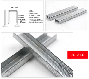 <span class=keywords><strong>Agrafes</strong></span> de meubles en acier de <span class=keywords><strong>type</strong></span> U 22 GA <span class=keywords><strong>53</strong></span> clous - Product Image 5