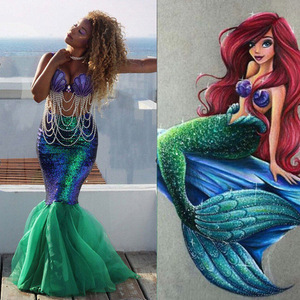 Disfraz de Sirena con Cola de Pez para Halloween, para Aliexpress, Ebay, <span class=keywords><strong>Amazon</strong></span>, Cosplay - Product Image 6