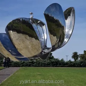 公園の庭の大きなステンレス鋼の彫刻のための現代的な風景の装飾的な道