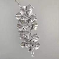Silberne Künstliche Eukalyptus-Blumen Weihnachts- und Hochzeitszeremonie Hallendekoration DIY Handgemachte Blumen aus Kunststoff