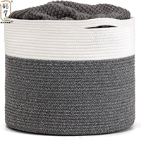 Panier à plantes tissé en corde de coton KUYUE, paniers pour plantes et pots, panier à plantes d'intérieur