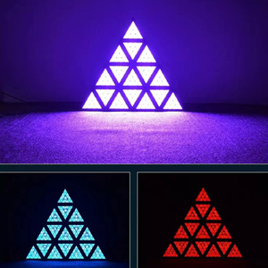 16x30W COB RGB LED Panneau lumineux matriciel <span class=keywords><strong>Lyre</strong></span> disco de scène blanc chaud <span class=keywords><strong>en</strong></span> forme de triangle pour lumières de projection d'entrepôt - Product Image 5