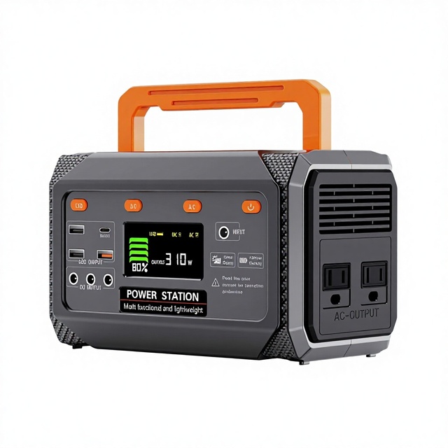 300W Portable Outdoor Power Station C3 270Wh Energy Storage Supports Solar Charging for Emergencies