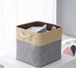 Bingfeng Splicing cesto della biancheria per asciugatrice pieghevole cesto <span class=keywords><strong>di</strong></span> stoccaggio per animali domestici con corda <span class=keywords><strong>di</strong></span> cotone biancheria per bambini cesto - Product Image 4