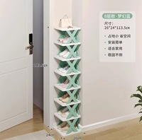 Hersteller Großhandel Schuh regal Lagerung Organizer Einfache Installation Mehr schicht iges Design Kunststoff Schuhs chrank