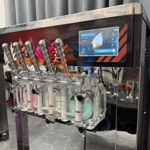 5 hương vị mềm phục vụ máy làm kem 110V 220V thương mại bảng-top <span class=keywords><strong>Ice</strong></span> <span class=keywords><strong>Cream</strong></span> Máy bán hàng tự động 3 + 2 hỗn hợp hương vị - Product Image 2