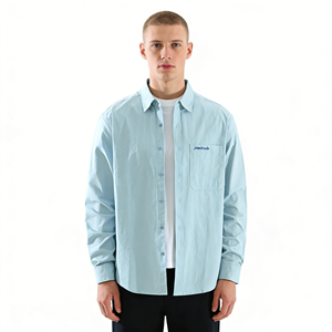 Chemise décontractée en coton pour <span class=keywords><strong>homme</strong></span> OEM ODM, respirante, infroissable, à manches longues, avec logo personnalisé pour les acheteurs de marques - Product Image 2