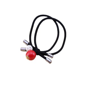 Red Bean Hair Ties Elastic Women's Hair <b>Accessories</b> Daily Use Fabric Headdress - Product Image 5