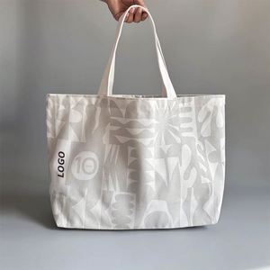 Grand sac fourre-tout écologique en polyester et coton, sac à bandoulière, produits écologiques pour pique-nique, voyage, gym - Product Image 3