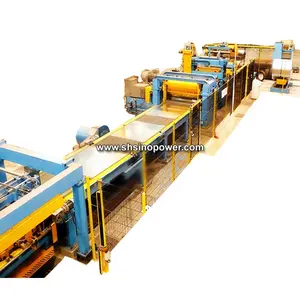 Automatic roll to sheet cutter leveling and cutting machine high speed cut length line with plant design