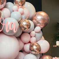 Ensemble d'arche de ballons de 12 pouces de haute qualité, couleur macaron, réutilisable, guirlande de ballons pour la Saint-Valentin, la remise des diplômes, la fête prénatale, en extérieur