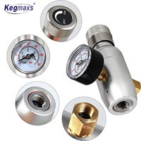 Chargeur de fût de CO2 Kegmaxs Mini, distributeur de fût Corny, régulateur de fût 0-60 PSI avec adaptateur de filetage 3/8\", déconnexion à bille pour brassage à domicile