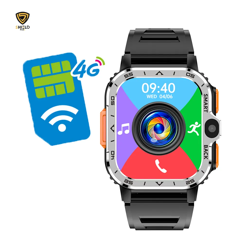 4g Android Smartwatch Smartwatch mit WLAN und SIM-Karte 4g Hombre Mode Smartwatches Dual-Kamera