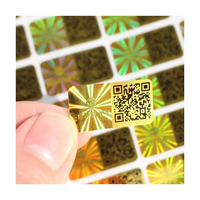 Étiquette holographique de sécurité laser or personnalisée hologramme 3D en vinyle autocollant QC réussi pour l'artisanat industriel sceau inviolable
