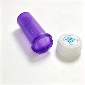 Frascos de Plástico para Pastillas de 6DR, 8DR y 13DR con Tapas a Prueba de Niños, Frascos de Medicamentos con Protección Infantil, Envases Transparentes de Color Ámbar - Product Image 3