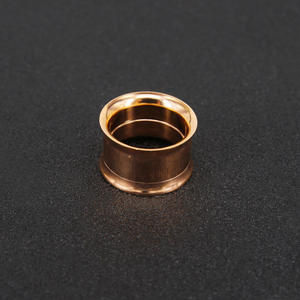 HOVANCI 3-25mm 더블 플레어 중공 골드 도금 외과 스테인레스 스틸 피어싱 육체 귀 플러그 터널 쥬얼리 - Product Image 4