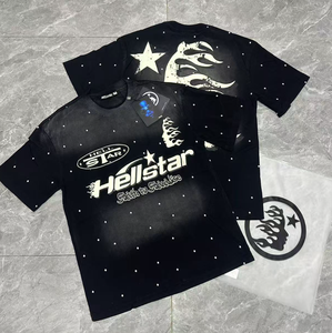 Disponibile negli USA: Maglietta Trendy Hell Star NFC 260g in Puro Cotone Traspirante, Vestibilità Ampia, Maniche Corte, con Loghi, per Uomo e Donna - Product Image 5