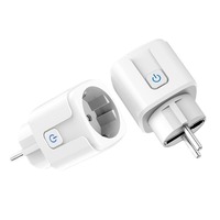 Prise intelligente Tuya WiFi Zigbee 16A EU avec moniteur d'énergie, prise sans fil