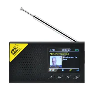 Đa Chức Năng Xách Tay BT 5.0 Loa DAB + Đài Phát Thanh Với Màn Hình LCD Bên Ngoài Auto Radio Châu Âu DAB FM Kỹ Thuật Số Đài Phát Thanh