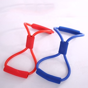 Personalizzato Colorato Della Ragazza Busto Expander Yoga 8-<span class=keywords><strong>parola</strong></span> Fitness Pull Rope - Product Image 4