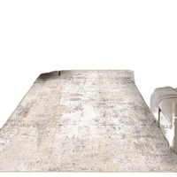 Tapis en microfibre de luxe grand format, imperméable, abstrait, nordique, moderne, beige, résistant aux taches, lavable en machine, antidérapant, pour la maison